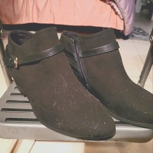 Torrid Black Suade Booties
